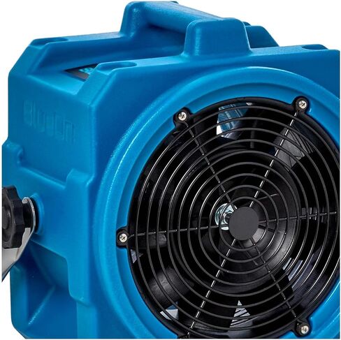 BlueDri المحمولة 1/5 حصان، 870 CFM مروحة محرك هواء محوري صغيرة مع خيار التثبيت على الحائط لأضرار المياه والتجفيف والتهوية، أزرق، MA-870، صغير in Saudi Arabia