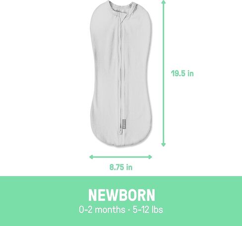 SwaddleMe by Ingenuity Swaddle, Compression Pod, & Sleep Sack Set, Gift Set, 0-3 Months, 3-Pack - Baby Elephant in Kuwait