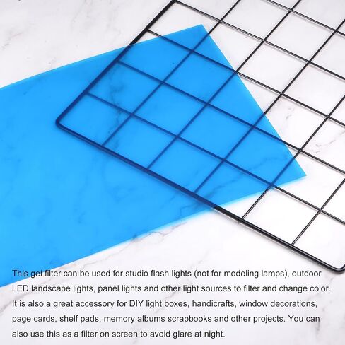 MECCANIXITY Gel Light Filter Red Transparent Correction Lighting Gel Filter 11x8.5 inch Plastic Sheets for Film Photo Video Party Pack of 10 in Kuwait