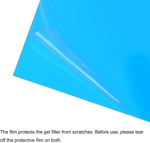 MECCANIXITY Gel Light Filter Red Transparent Correction Lighting Gel Filter 11x8.5 inch Plastic Sheets for Film Photo Video Party Pack of 10 in Kuwait