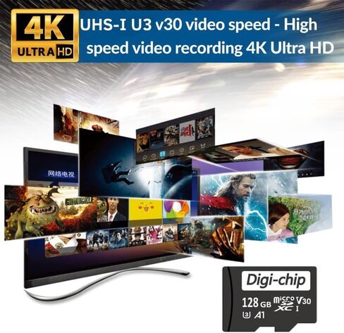 بطاقة ذاكرة Micro SD سعة 64 جيجابايت لأجهزة الكمبيوتر اللوحية Samsung Tab A9 وA9+ وTab S9 FE فئة 10 UHS-1 MicroSD in Kuwait