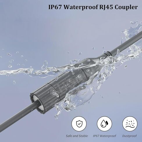 قابس CHGRNLF Starlink SPX إلى محولات RJ45، موصلات أنثى لكابل Starlink RJ45 لأطباق Starlink Gen 2 وملحقات جهاز التوجيه Starlink (زوج للطبق وجهاز التوجيه) in Kuwait