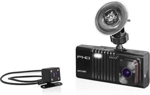 Minolta MNCD338T 3-Channel 1080P Dash Camera w/3.0" LCD & Rear Camera in Saudi Arabia