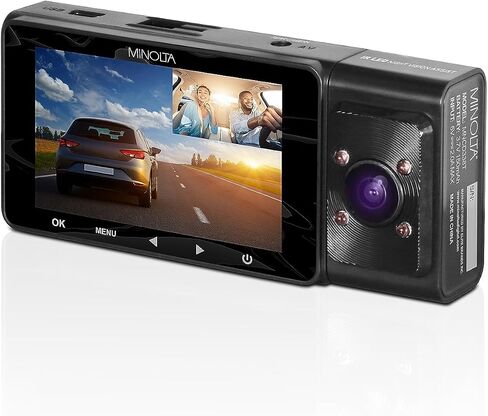 Minolta MNCD338T 3-Channel 1080P Dash Camera w/3.0" LCD & Rear Camera in Saudi Arabia
