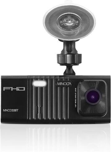Minolta MNCD338T 3-Channel 1080P Dash Camera w/3.0" LCD & Rear Camera in Saudi Arabia