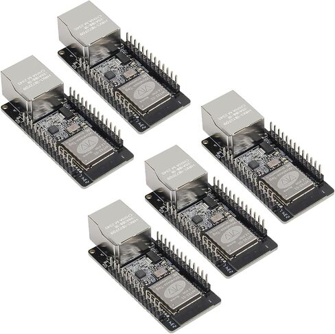 WT32-ETH01 ESP32 وحدة إيثرنت واي فاي بلوتوث لوحة تطوير WT32-ETH01 منفذ تسلسلي مضمن إلى محول إيثرنت تسلسلي إلى وحدة WiFi بلوتوث MCU (5 قطع) in Saudi Arabia