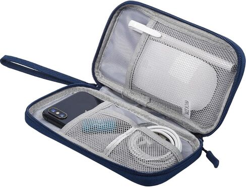 Electronic Organizer Travel Case, Electronic Organizer Travel Cable Accessories Bag, Electronic Accessories Bag, Digital Gadget Organizer Case for Portable Charger, Cables, Hard Drives, Phone (Black) in Kuwait