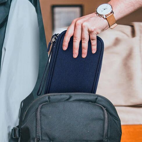 Electronic Organizer Travel Case, Electronic Organizer Travel Cable Accessories Bag, Electronic Accessories Bag, Digital Gadget Organizer Case for Portable Charger, Cables, Hard Drives, Phone (Black) in Kuwait