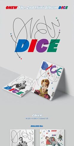 ألبوم Shinee ONEW DICE الثاني المصغر PhotoBook 2 إصدار مجموعة CD+1p ملصق+80p PhotoBook+1ea ملصق+1p بطاقة صور خاصة+1p PhotoCard+تتبع مختوم in Saudi Arabia