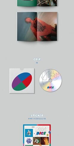 ألبوم Shinee ONEW DICE الثاني المصغر PhotoBook 2 إصدار مجموعة CD+1p ملصق+80p PhotoBook+1ea ملصق+1p بطاقة صور خاصة+1p PhotoCard+تتبع مختوم in Saudi Arabia