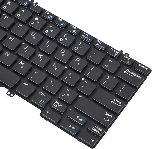 لوحة مفاتيح بديلة بإضاءة خلفية لأجهزة الكمبيوتر المحمول Dell Latitude 5290 7280 7290 7390 5280 5288 5289 7389 Series تخطيط أمريكي P/N: PK131S51B00 V160325BS in Kuwait