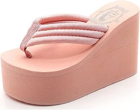 Womens Wedge Sandals Platform Sandals Women Chunky Wedge flip flops Sandals for Women in Saudi Arabia
