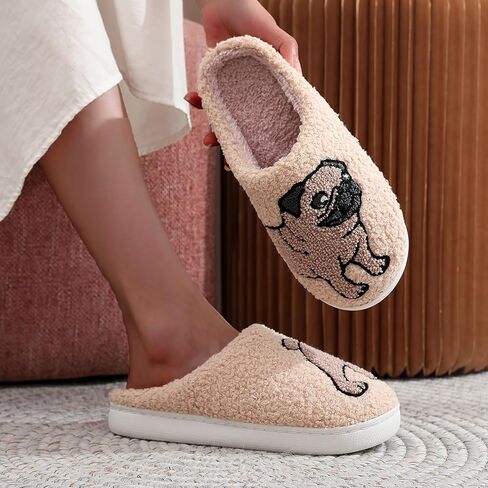 Women's Men's Fuzzy Memory Foam Slippers Fluffy Warm Comfort Light Weight Indoor Outdoor House Couple Shoes in Saudi Arabia