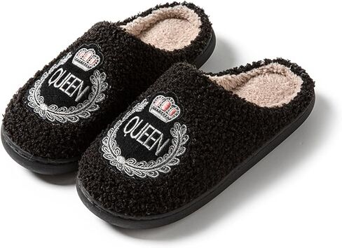 Women's Men's Fuzzy Memory Foam Slippers Fluffy Warm Comfort Light Weight Indoor Outdoor House Couple Shoes in Saudi Arabia