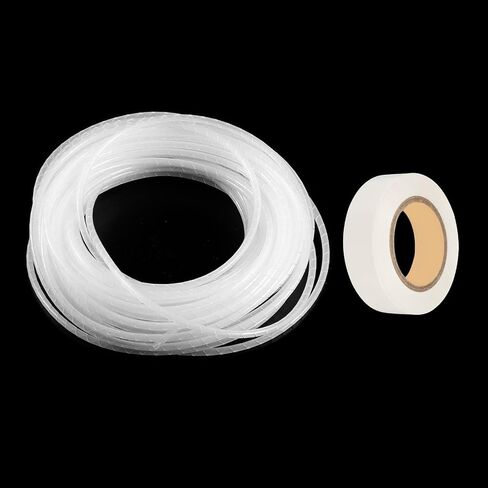 MECCANIXITY Spiral Cable Wrap 4.9ft/1.5M 30mm Cable Management Sleeve Cord Organizer Flexible PE for Computer Wire, Charging Cable Black with Tape in Saudi Arabia