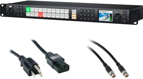 حزمة Blackmagic Design ATEM 2 M/E Constellation HD Live Production Switcher (1 RU) مع كابل فيديو Pearstone 50' SDI وسلك طاقة قياسي للكمبيوتر الشخصي 6' in Saudi Arabia