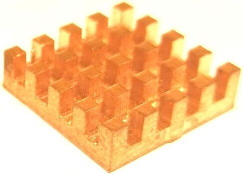 Easycargo 6 قطع 12 مم خافض حرارة نحاسي 12x12x4 مم + شريط لاصق حراري موصل، مشتت حرارة مبرد صغير لتبريد VRM GPU Stepper Driver MOSFET منظمات الجهد الكهربي 12 مم × 12 مم × 4 مم in Kuwait