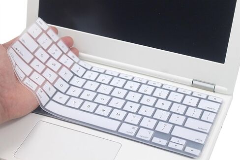 غطاء لوحة مفاتيح من السيليكون متوافق مع 2024 Apple iPad Pro 13 بوصة M4 Chip A2925 A2926 Magic Keyboard، تخطيط لوحة المفاتيح الأمريكية (أبيض) in Kuwait