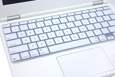 غطاء لوحة مفاتيح من السيليكون متوافق مع 2024 Apple iPad Pro 13 بوصة M4 Chip A2925 A2926 Magic Keyboard، تخطيط لوحة المفاتيح الأمريكية (أبيض) in Kuwait