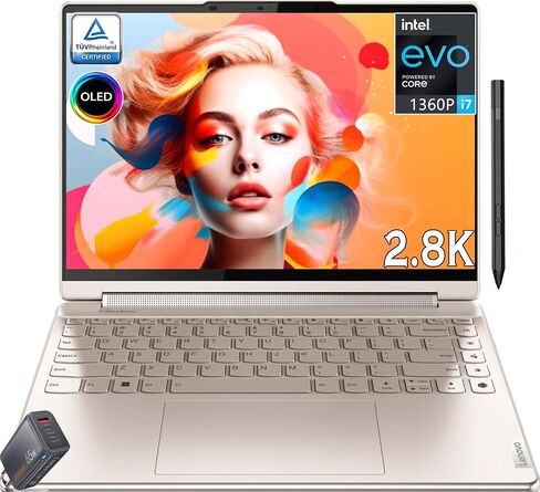 Lenovo - Yoga 9i 2 في 1 14 بوصة 2.8K OLED يعمل باللمس مع قلم - Intel Evo Core i7-1360P - Thunderbolt 4 - Wi-Fi 6E - MIL-STD-810H Win11 (ذاكرة وصول عشوائي سعتها 16 جيجابايت | 1 تيرابايت PCIe SSD) in Saudi Arabia