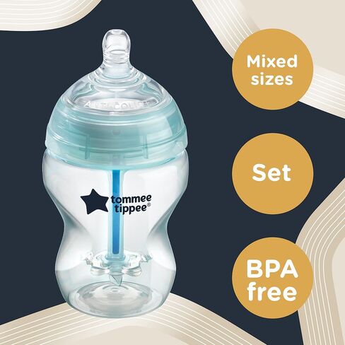 مجموعة زجاجات الأطفال المتطورة المضادة للمغص لحديثي الولادة من تومي تيبي in Kuwait