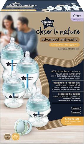 مجموعة زجاجات الأطفال المتطورة المضادة للمغص لحديثي الولادة من تومي تيبي in Kuwait