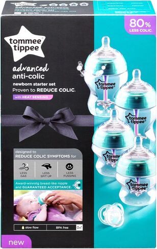 مجموعة زجاجات الأطفال المتطورة المضادة للمغص لحديثي الولادة من تومي تيبي in Kuwait