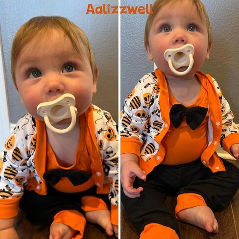 Aalizzwell Newborn Infant Baby Boys Halloween Outfit 3Pcs in Saudi Arabia