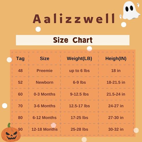 Aalizzwell Newborn Infant Baby Boys Halloween Outfit 3Pcs in Saudi Arabia