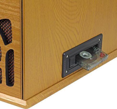 قرص دوار خشبي من ستوديبيكر SB6065، قرص مضغوط مع تسجيل، مشغل كاسيت، راديو ستيريو AM/FM in Kuwait