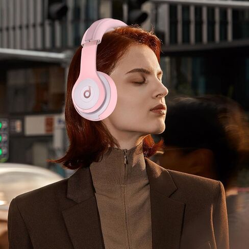 【3 في 1】 حافظة سيليكون لسماعات Beats Solo 4، أغطية حماية من السيليكون لسماعات Beats Solo 4، غطاء / وسادة أذن / غطاء رأس، إكسسوارات واقي جلد سيليكون لسماعات Beats Solo 4 - وردي in Saudi Arabia