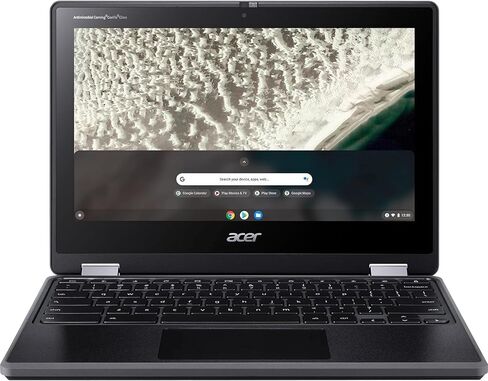 جهاز Chromebook Spin 511 2 في 1 قابل للتحويل من acer، شاشة لمس عالية الدقة 11.6 بوصة، معالج Intel N100 رباعي النواة (4 النواة)، ذاكرة الوصول العشوائي DDR5 سعة 8 جيجابايت، eMMC سعة 64 جيجابايت، نظام تشغيل Chrome، أسود مع ملحقات in Saudi Arabia