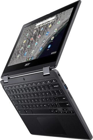جهاز Chromebook Spin 511 2 في 1 قابل للتحويل من acer، شاشة لمس عالية الدقة 11.6 بوصة، معالج Intel N100 رباعي النواة (4 النواة)، ذاكرة الوصول العشوائي DDR5 سعة 8 جيجابايت، eMMC سعة 64 جيجابايت، نظام تشغيل Chrome، أسود مع ملحقات in Saudi Arabia