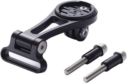 Best Tek Cycling Garmin Combo Mount، زاوية قابلة للتعديل Garmin Edge خارج الجبهة المقود جبل الدراجة لمحول NiteRider، كاميرا الحركة الرياضية، Garmin Edge 25 130 200 500 510 520 800 810 820 in Kuwait
