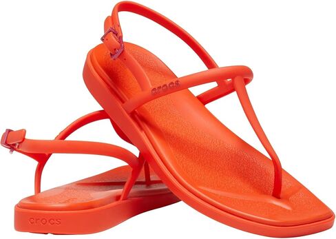 Crocs Women's Miami Thong Sandal Lva, Lava, 4 in Saudi Arabia