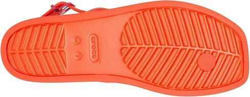 Crocs Women's Miami Thong Sandal Lva, Lava, 4 in Saudi Arabia