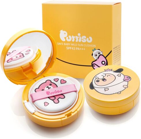 Kids Sun Cushion SPF50 PA+++ UVB& UVA Protection Physical Sunscreen 15g (1 Pack) in Saudi Arabia