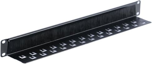 1U Brush Panel, Brush Strip Plate for Cable Entry&Management, Server Rack Cable Organizer with Tidy Brush for 19in Network Rack/Server Rack/Cabinet Enclosure in Saudi Arabia