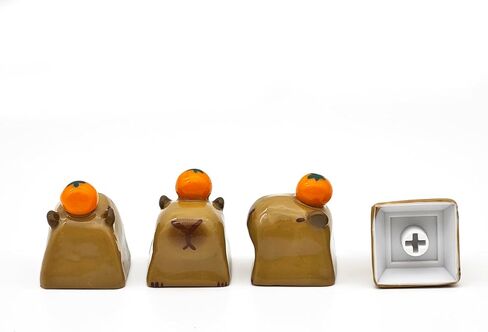 Cartoon Capybara Keycap، مخصص ثلاثي الأبعاد مصنوع يدويًا من الطين ESC Keycap، أغطية مفاتيح لطيفة مخصصة لأغطية المفاتيح البديلة للوحة مفاتيح الألعاب الميكانيكية Cherry MX (برتقالي Capybara) in Kuwait