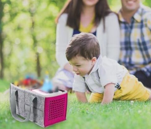 Carrying Case for Toniebox, Storage Bag for Tonies Figurine with Handle, Carrying Case Compatible with Toniebox for headphones, charger station and more accessories, Purple in Saudi Arabia