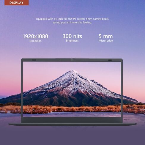 كمبيوتر محمول Tulasi، ذاكرة وصول عشوائي LPDDR4X بسعة 12 جيجابايت وذاكرة وصول عشوائي 256 جيجابايت NVMe SSD، معالج Intel 4-Cores N5095 Windows 11 كمبيوتر محمول، شاشة 14 بوصة 1080P IPS، يدعم 2.4G/5G WiFi، بلوتوث 4.2، USB نوع C، كاميرا ويب in Saudi Arabia