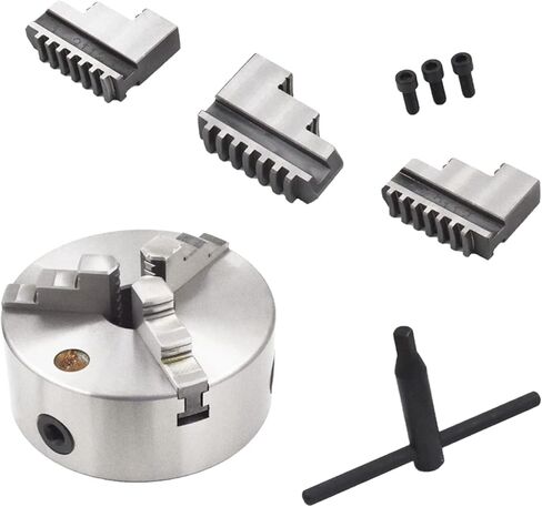 K11-160 3-Jaw Self Centering Chuck 160mm (6.3 Inch) Total 2 Set of Jaws Fit for CNC Machine Tools in Saudi Arabia