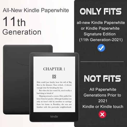 حافظة CoBak لجهاز Kindle Paperwhite - غطاء جلد PU جديد تمامًا مع ميزة التنبيه التلقائي للنوم لجهاز Kindle Paperwhite Signature Edition وKindle Paperwhite الجيل الحادي عشر 2021 in Saudi Arabia
