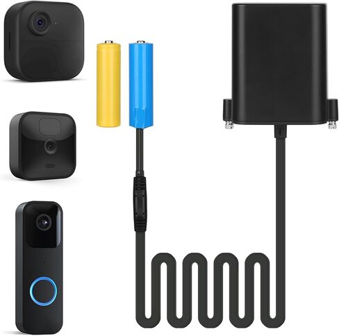 حزمة تمديد بطارية iTODOS لـ Blink Outdoor 4 (الجيل الرابع)/Blink Outdoor XT3/XT2/XT Camera/Blink Video Doorbell، IP67 مقاوم للطقس، حزمة التمديد يمكن أن تحمل 6 * بطاريات AA (البطاريات غير متضمنة) in Kuwait