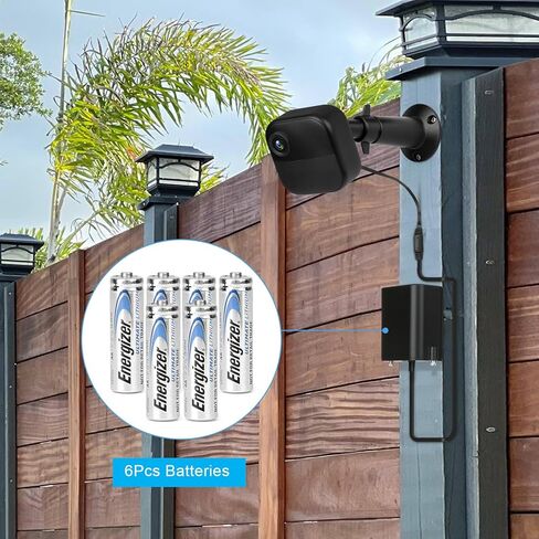 حزمة تمديد بطارية iTODOS لـ Blink Outdoor 4 (الجيل الرابع)/Blink Outdoor XT3/XT2/XT Camera/Blink Video Doorbell، IP67 مقاوم للطقس، حزمة التمديد يمكن أن تحمل 6 * بطاريات AA (البطاريات غير متضمنة) in Kuwait