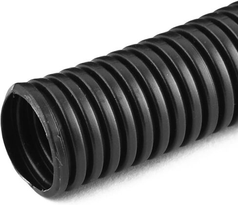Uxcell 4 M 17 x 21 mm أنبوب قناة مموج نايلون مرن للحديقة والمكتب باللون الأسود in Saudi Arabia