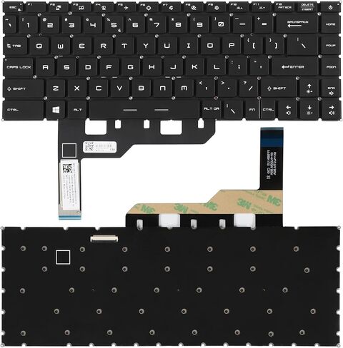 لوحة مفاتيح بديلة جديدة بإضاءة خلفية RGB لـ MSI GS66 Stealth GE66 Raider GP66 MS-16V1 MS-16V2 MS-16V3 MS-1541 MS-1542 لوحة مفاتيح تخطيط الولايات المتحدة مع إضاءة خلفية ملونة RGB لكل مفتاح in Saudi Arabia