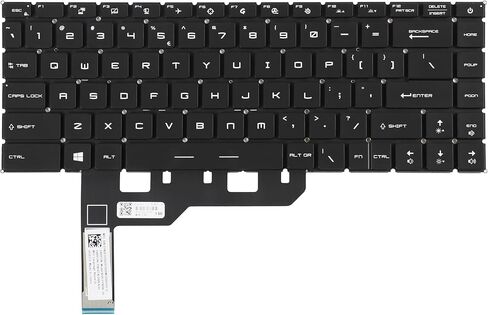 لوحة مفاتيح بديلة جديدة بإضاءة خلفية RGB لـ MSI GS66 Stealth GE66 Raider GP66 MS-16V1 MS-16V2 MS-16V3 MS-1541 MS-1542 لوحة مفاتيح تخطيط الولايات المتحدة مع إضاءة خلفية ملونة RGB لكل مفتاح in Saudi Arabia