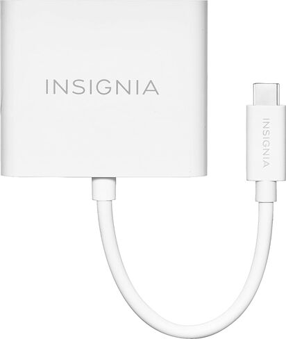 محول Insignia USB-C إلى HDMI متعدد المنافذ - أبيض - الموديل: NS-PCACHM in Kuwait