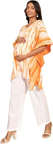 Janasya Maternity Nursing Top Tunic Blouse With Breastfeeding Feature for Pre and Post Pregant Women in Saudi Arabia